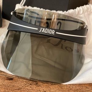 Dior DIORCLUB1 VISOR BLACK WHITE - one size fits all - unisex *AUTHENTIC*